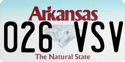 AR license plate 026VSV