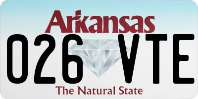 AR license plate 026VTE