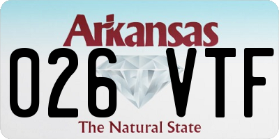AR license plate 026VTF
