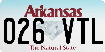 AR license plate 026VTL