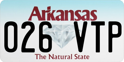 AR license plate 026VTP