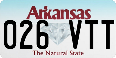 AR license plate 026VTT