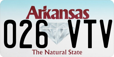 AR license plate 026VTV
