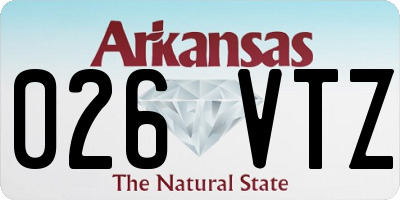AR license plate 026VTZ