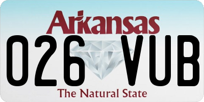 AR license plate 026VUB