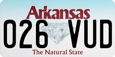 AR license plate 026VUD