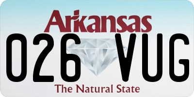 AR license plate 026VUG