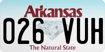 AR license plate 026VUH
