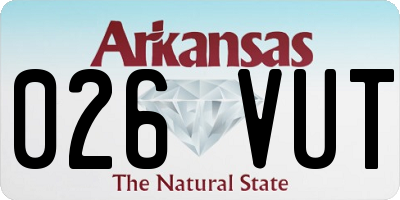 AR license plate 026VUT
