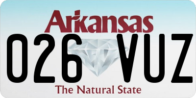 AR license plate 026VUZ