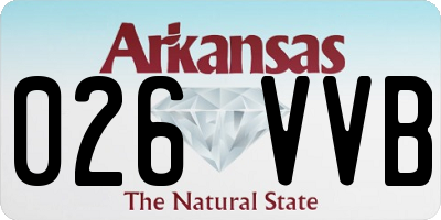 AR license plate 026VVB