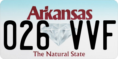 AR license plate 026VVF