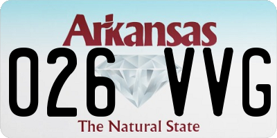 AR license plate 026VVG