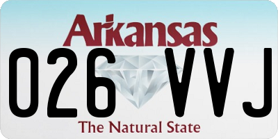 AR license plate 026VVJ