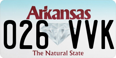 AR license plate 026VVK