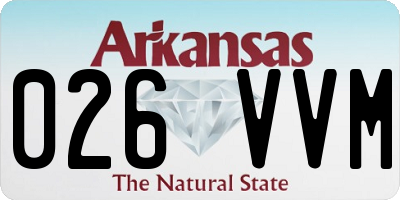 AR license plate 026VVM