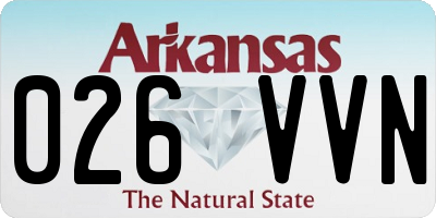 AR license plate 026VVN