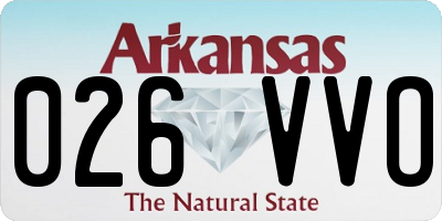 AR license plate 026VVO