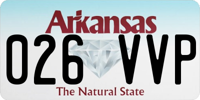 AR license plate 026VVP