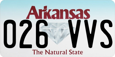 AR license plate 026VVS