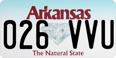 AR license plate 026VVU
