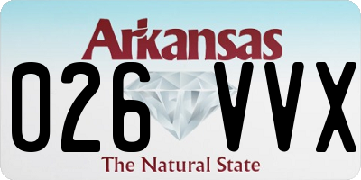 AR license plate 026VVX