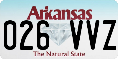 AR license plate 026VVZ