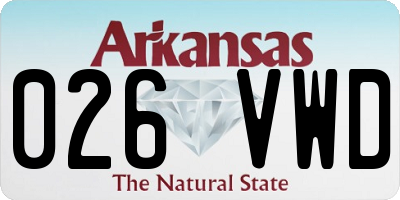 AR license plate 026VWD