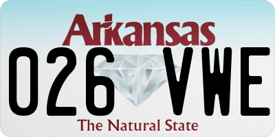 AR license plate 026VWE
