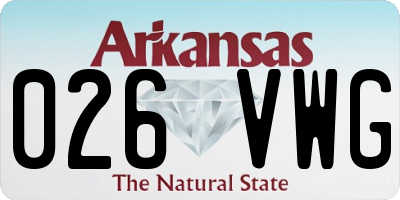 AR license plate 026VWG
