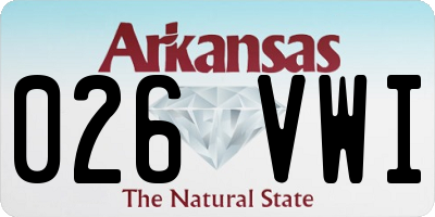 AR license plate 026VWI