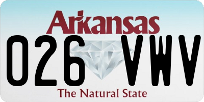 AR license plate 026VWV