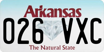 AR license plate 026VXC