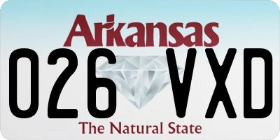 AR license plate 026VXD