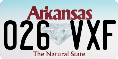 AR license plate 026VXF