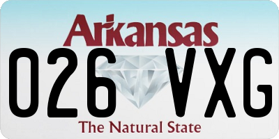 AR license plate 026VXG