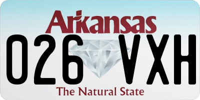 AR license plate 026VXH