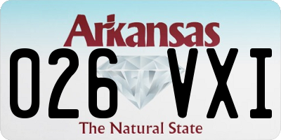 AR license plate 026VXI