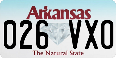 AR license plate 026VXO