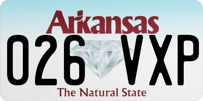 AR license plate 026VXP