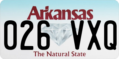 AR license plate 026VXQ
