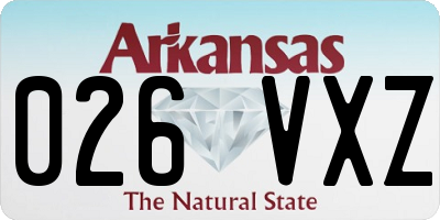 AR license plate 026VXZ