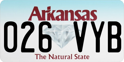 AR license plate 026VYB