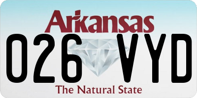 AR license plate 026VYD