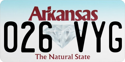 AR license plate 026VYG