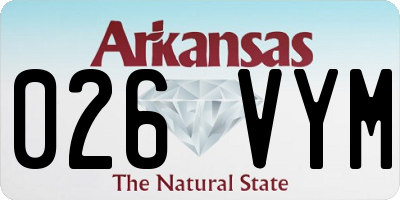 AR license plate 026VYM