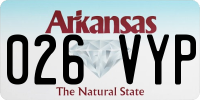 AR license plate 026VYP