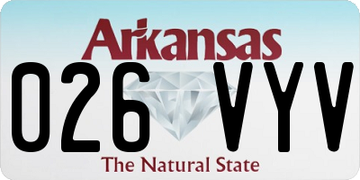 AR license plate 026VYV