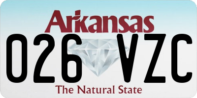 AR license plate 026VZC