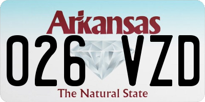 AR license plate 026VZD